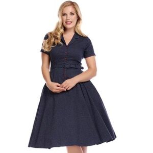 50s Polka Dot Swing Dress